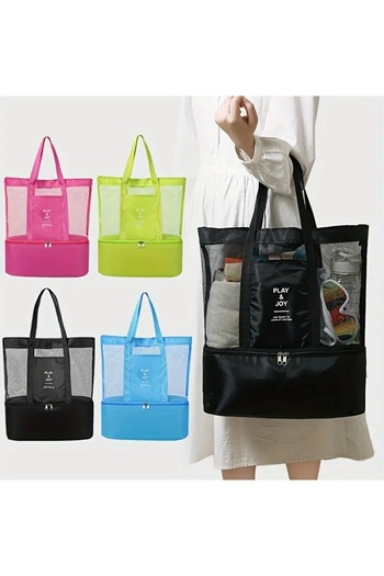 GlassySKY Lightweight Foldable Beach Bag with Cooler Compartment, Gym, Picnic, Outdoor Activity, Vacation Bag