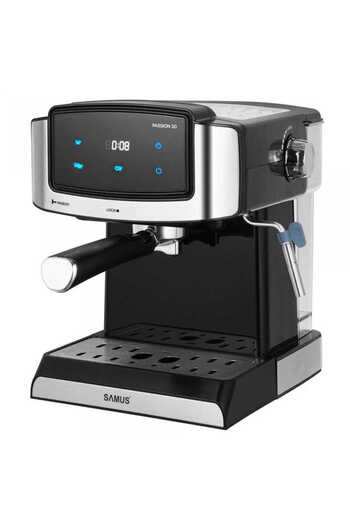 Samus Espressor Samus PASSION 20 850W 20 bari 1500ml Touch control Negru Inox