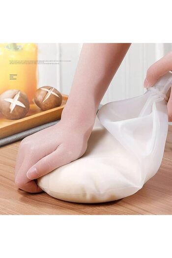 zola Sac framantat reutilizabil, silicon rezistent termic, 30x21 cm, alb