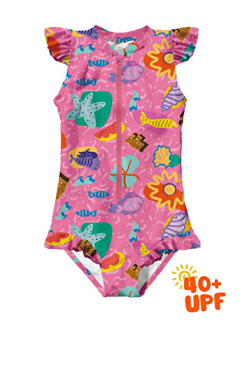 KidZee Sunny Swimsuit Upf 40+ Protection Baby and Kids Swimsuit