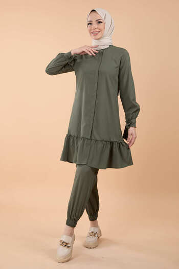 TOFİSA Tunic Trousers Khaki - 13063