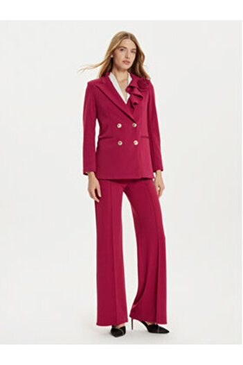 RINASCIMENTO Women's fabric trousers CFC0121355003 Burgundy