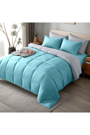 Hotel Linen Klub Luxury 4-Piece Down Alternative Comforter Set – Single Size 160x200 cm