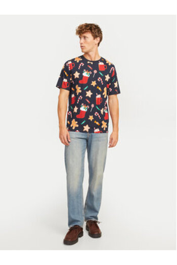Jack & Jones Tricou bărbătesc Jack Jones 12265399 Bleumarin