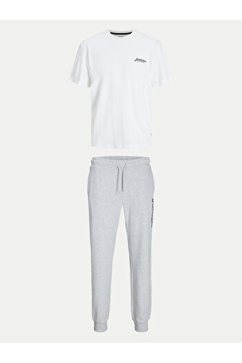 Jack & Jones jack jones Mens Set T-shirt and sweatpants 12277849 White