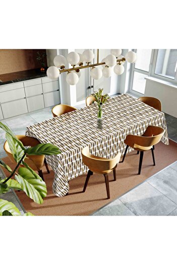 Willuxe Table Cloth Oilcloth Stain Resistant Waterproof & Wipeable Pvc Cover
