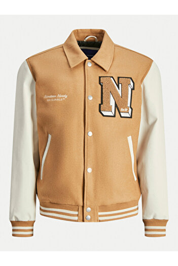 Jack & Jones jack jones Mens Bomber Jacket 12260455 Beige
