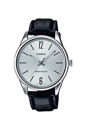 Casio Men's Leather Analog Watch