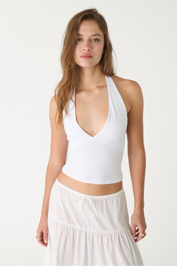 Stradivarius V-neck halter top