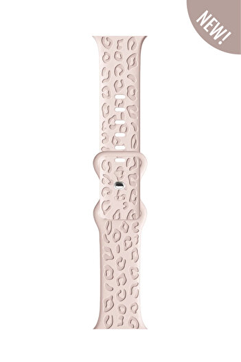 PSGT Apple Watch 10 42mm - Watch2/3/4/5/6/se/7/8/9 (38-40-41)mm Kordon Leoline 38 Desen Yumuşak Silikon