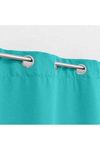 bebelyno Decorative Turquoise Curtain with Rings 140x260cm