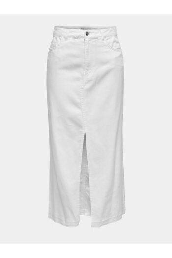 JDY Women's Denim Skirt 15323972 White