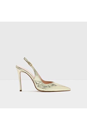 Aldo Legacı-tr - Kadın Suni Deri Gold Stiletto Bağcıksız Topuklu Ayakkabı