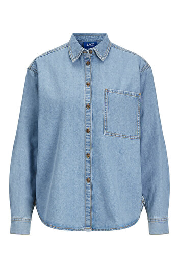 JJXX jjxx Cămașă din denim pentru femei 12269085 Albastră