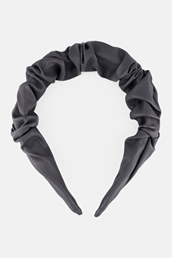 French Connection Kids Girl Plain Hair Bow, Grey