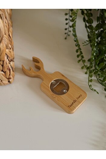 BUCOLIC Bamboo Bottle Opener with Deer Figure – Magnetic