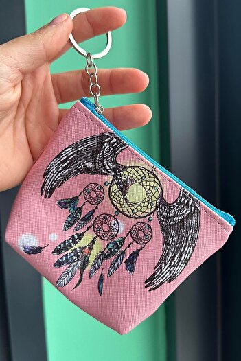 TAKIŞTIR Powder Color Dream Catcher Figured Keychain / Wallet