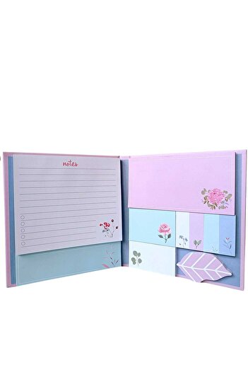 OBRO Agenda set de 9 sticky notes tip post-it cu forme diverse hartie alba si colorata, nedatata