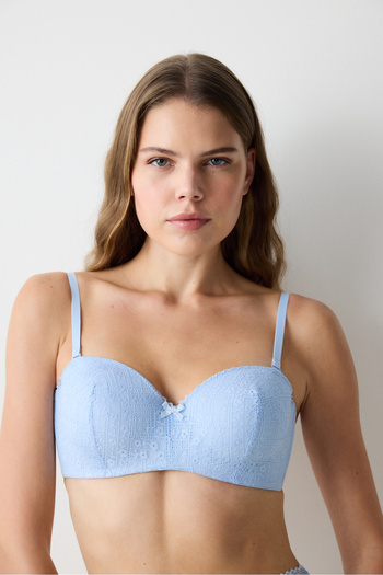 Penti Lotus Lace Dantel Mavi  Sütyen
