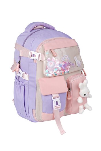 RKY SERENITY Relaxion 7 Compartment School Backpack - Accessory and Organizer Design