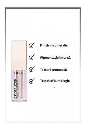 NOTE Note Cosmetics Crystalized Metallic Liquid Eyeshadow - 06 Moonstone