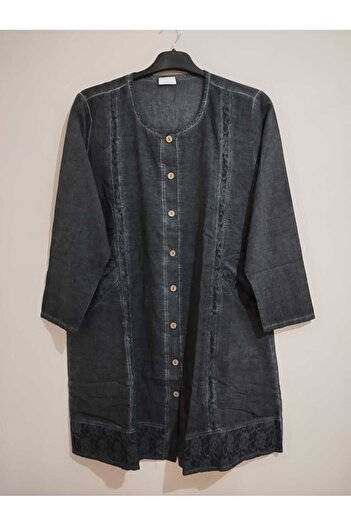 anne moda ankara authentic, 100% Pure cotton, grinded, lycra free, long sleeved tunic with 2 pockets, lace