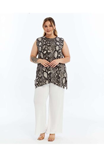 THE CABIN Women's Plus Size Sleeveless Bottom Top Suit 44-60 Size