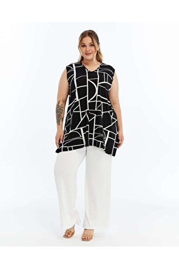 THE CABIN Women's Plus Size Sleeveless Bottom Top Suit 44-60 Size