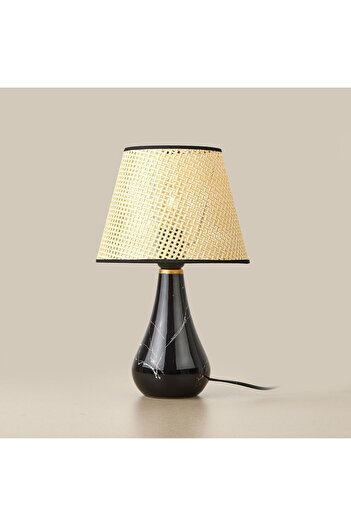 MATMEL Luce Conical Ceramic Lampshade - Black / Cream - 37X20X20 cm