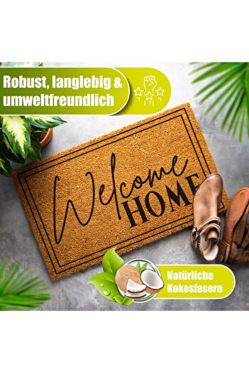 Decovetro ® Kokosmatte Fußmatte | 40x60 Cm | 100% Natürliche Kokosfasern