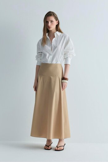 Suud Collection Camel Isola Corset Skirt