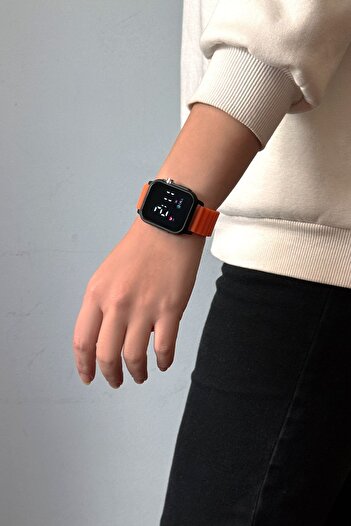 Aqua Di Polo 1987 Unisex Orange Silicone Digital LED Wristwatch APWR033308