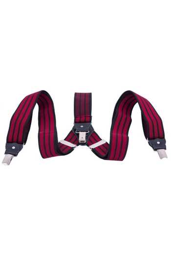 Toro Nero Red Lines men's suspenders