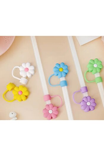 Buycobox 1 Pcs. Stanl. Dustproof Silicone Pipette Tip Caps, Floral Pattern Stopper for 10mm Pipettes
