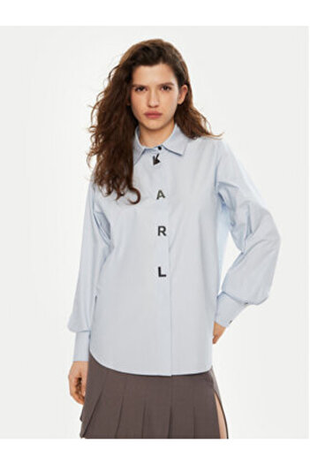 Karl Lagerfeld Cămașă de damă A1W11026 Albastră