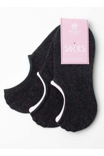PRICKLY PEAR 3-Pair Non-Slip Ankle Socks