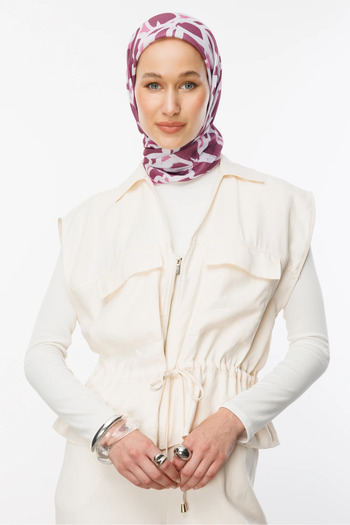 Mooncorn Pink Zyra Pattern Cotton Scarf