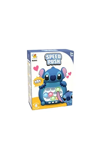 OEM Pop-It Console interactive game, anti-stress, with sounds and lights, Stitch shape