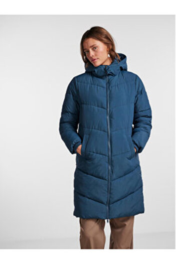 PIECES Women's Winter Jacket 17126619 Blue