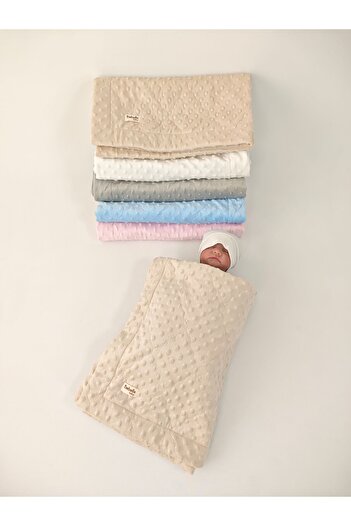 Bebella Quilted Chickpea Baby Swaddle Blanket – Double Sided / Seasonal / Newborn / Hospital Release