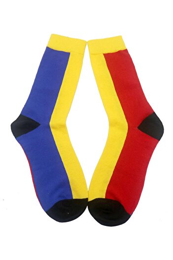 OEM Patriotic Socks, Unisex, Inspired by the Romanian Flag, Tricolor Accessory, Universal Size