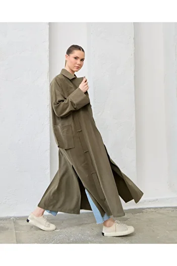 Kirazgym Women's Modal Korean Trench Coat 0083
