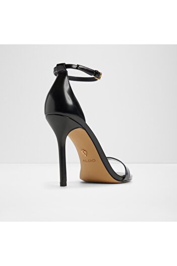 Aldo Jacynthe - Women's Faux Leather Black Thin Heeled Sandals