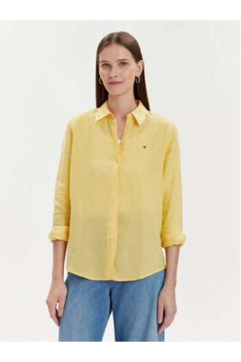 Tommy Hilfiger Women's Shirt WW0WW42037 Yellow