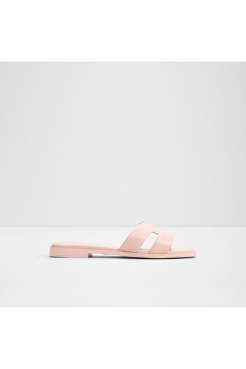 Aldo Itsandal - Women's Genuine Leather Light Pink Flat Slippers