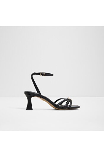 Aldo Kailaya - Women's Genuine Leather Black Thin Heeled Sandals