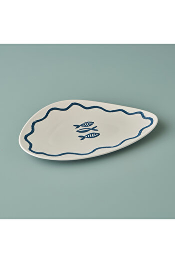 Bella Maison Marine Ceramic Service Plate Blue (35 cm)