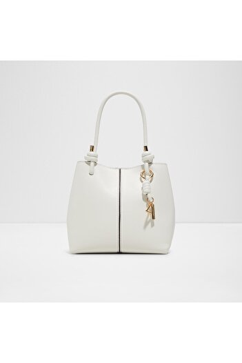 Aldo Evielily - Women's Faux Leather White Magnetic Closure Small Size Purse