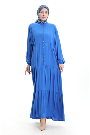 sefamerve Judge Collar Half Button Dress 0090-06 Saks