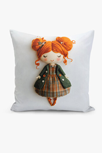 Filamente Double Sided Digital Printing Throw Pillow Cover Kids Room Girl Patterned